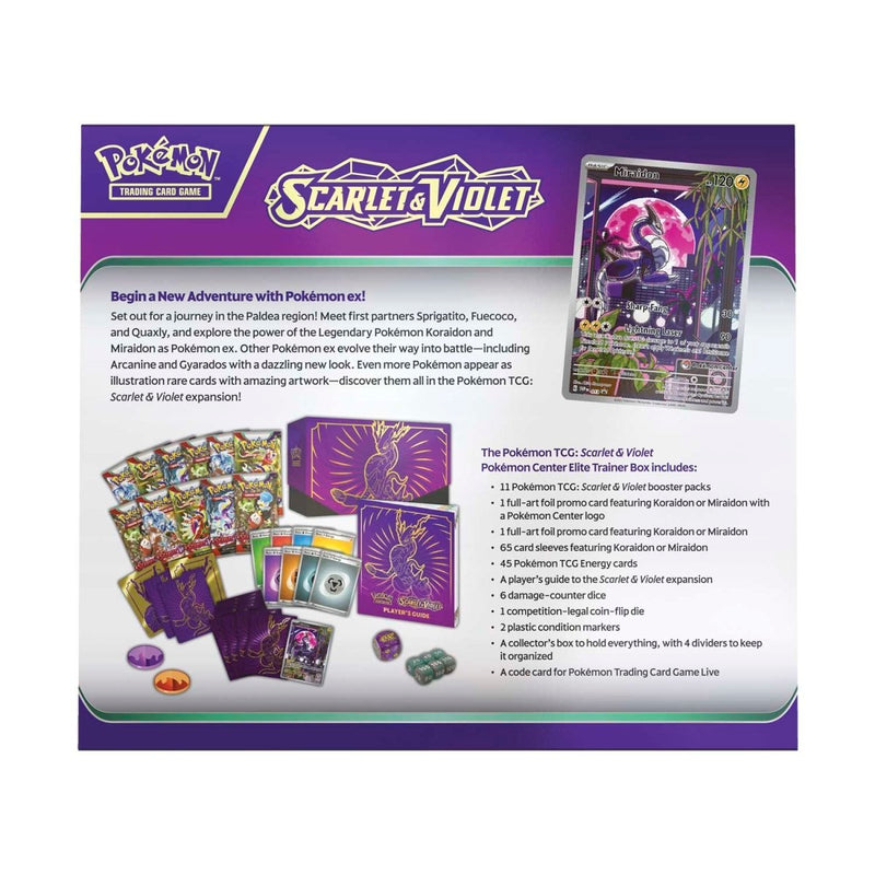 Pokémon TCG: Scarlet & Violet - Elite Trainer Box (Miraidon) (Pokemon Center Exclusive)