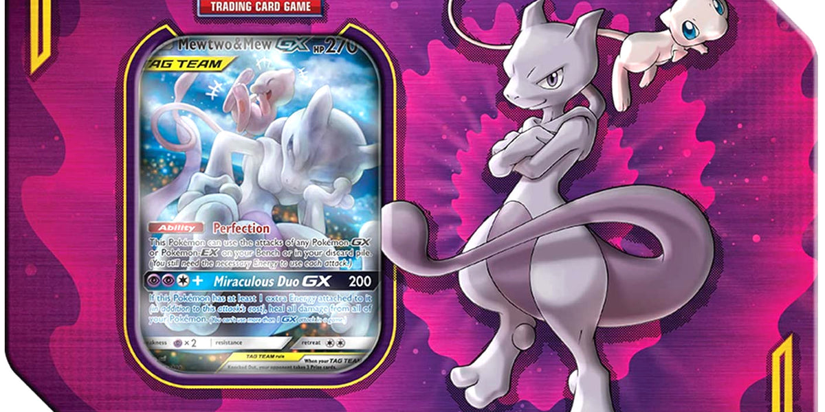 Pokémon TCG: Power Partnership Tin (Mewtwo & Mew GX) — Smoke and Mirrors  Hobby