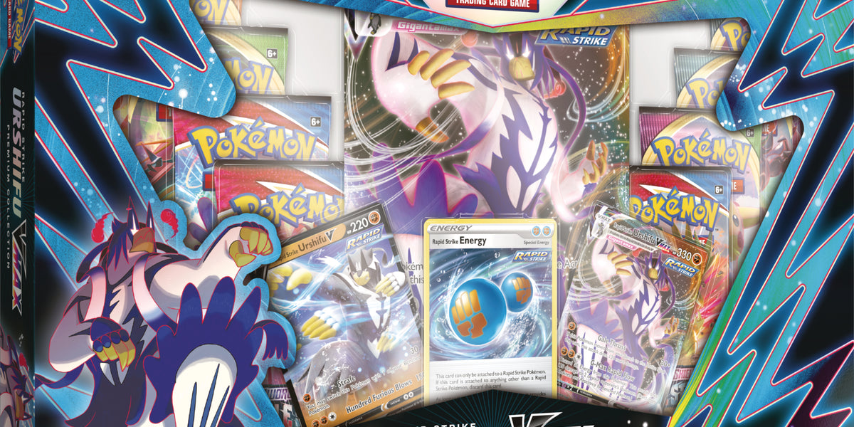 Pokémon TCG: Premium Collection (Rapid Strike Urshifu VMAX) — Smoke and  Mirrors Hobby