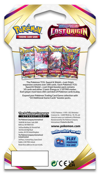 Pokmon TCG: Sword & Shield: Lost Origin - Sleeved Booster Pack Smoke and Mirrors Hobby Pokmon TCG: Sword & Shield: Lost Origin - Sleeved Booster Pack Smoke and Mirrors Hobby