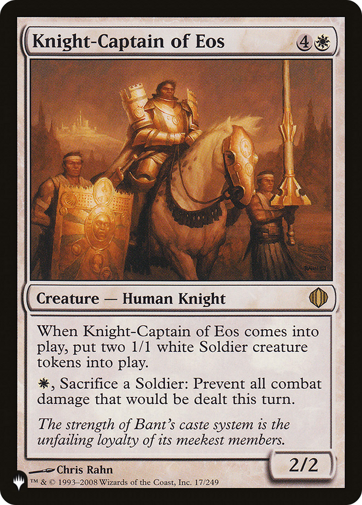 Knight-Captain of Eos [The List]