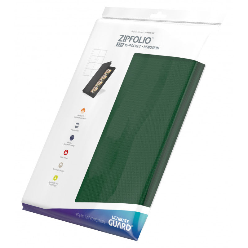 Ultimate Guard - 16 Pocket ZipFolio Playset Binder - Green